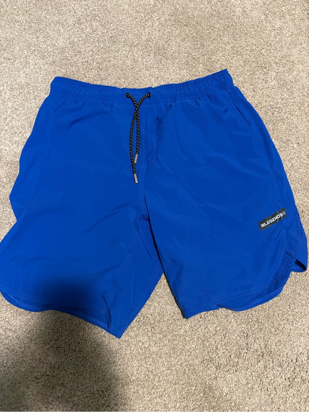 Mens Legends Royal Blue Athletic Shorts with liner. Size L